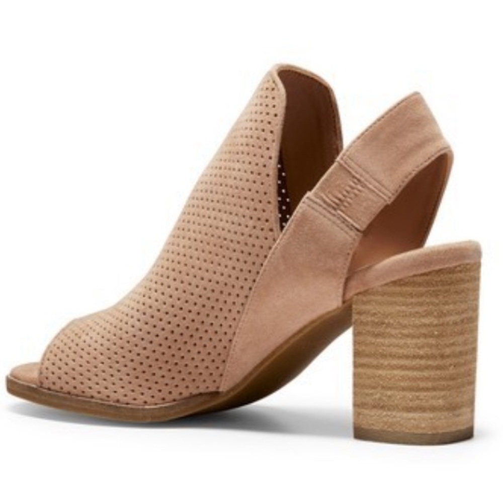 Cole Haan Callista Suede Blush Perforated Booty
